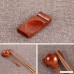 4 Pairs Rainbow Square 304 Stainless Steel Reusable Chopsticks and 4 Piece Wooden Dinner Chopstick Spoon Rest Fork Knife Holder Stand - B07CN3Y1Z2